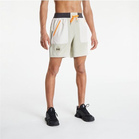 UNDER ARMOUR MENS TERRAIN WOVEN SHORTS Stone/ Khaki Base/ Black SIZE 2x - Picture 1 of 10